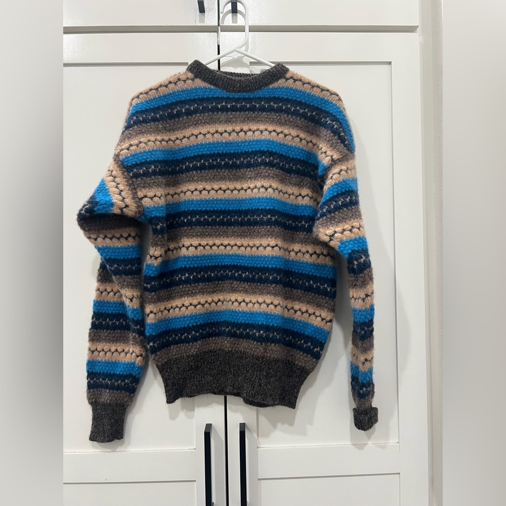 VINTAGE Michael Jordan by Lowell Dreyfus Wool Striped Men's Sweater size xl